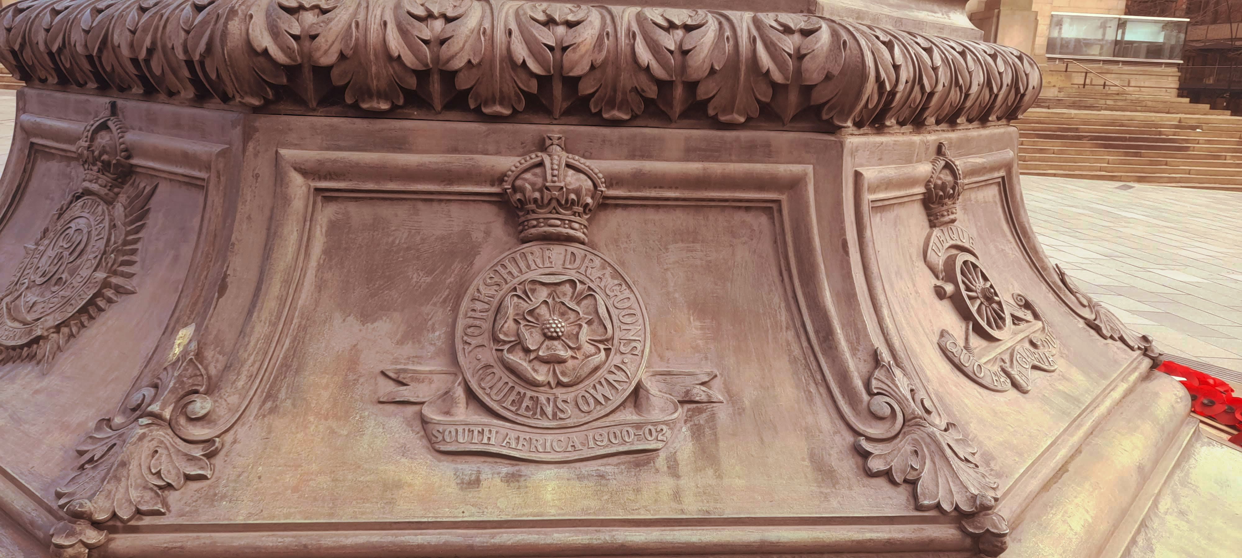 A memorial to the Yorkshire Dragoons' service in South Africa, 1900-1902