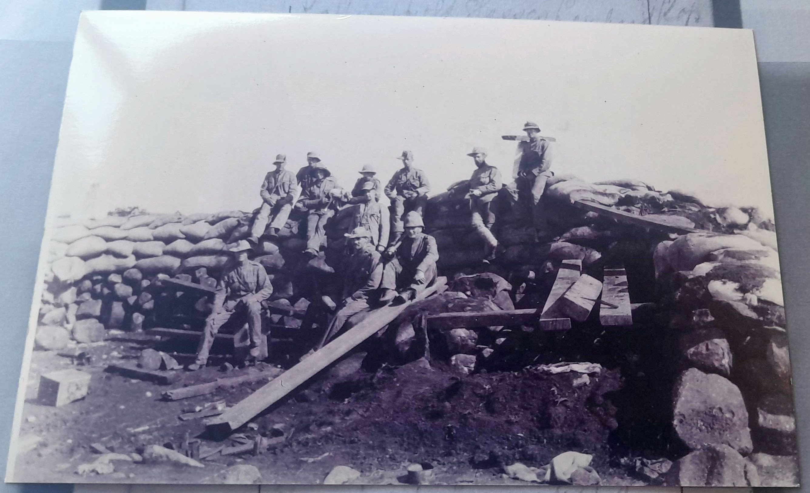 British military engineers at an emplacement in South Africa. Credit: Colin Barnsley